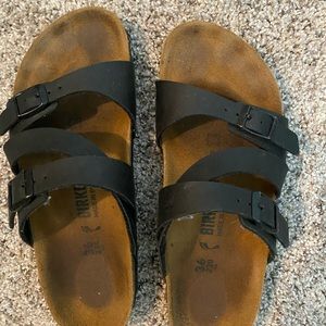 Black Strappy Birkenstocks